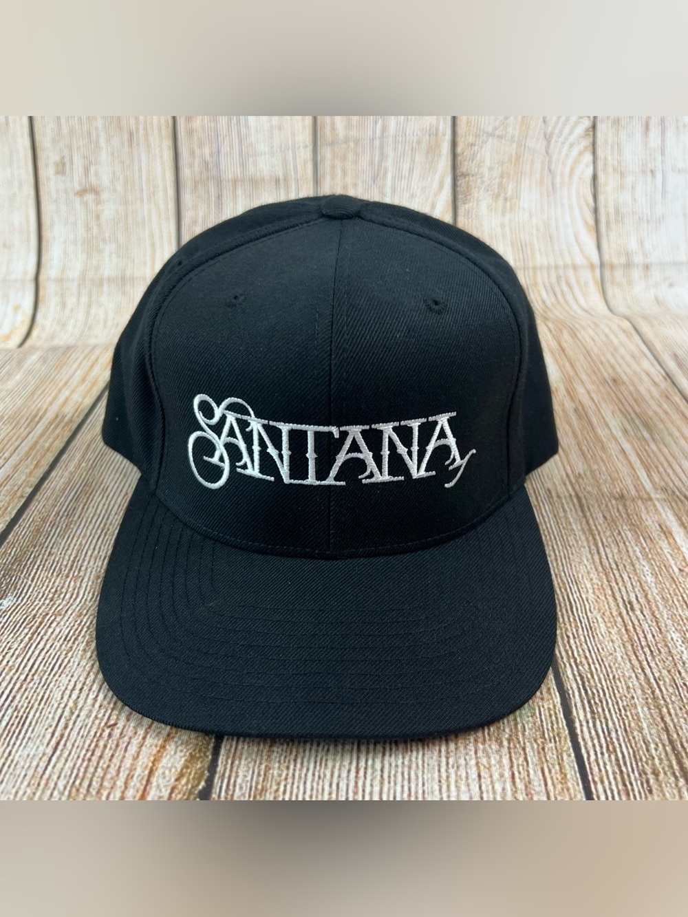 Santana Yupoong Classics Black Snapback Hat